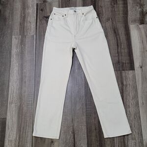 Abercrombie & Fitch Curve Love The Ankle Straight Ultra High Rise Jeans